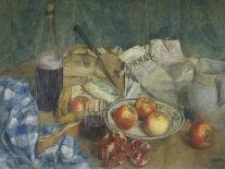 Still Life with Journal-Giuseppe De Sanctis-Framed Stretched Canvas