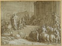 The Legend of Seven Kings Paying Homage to a Pope-Giuseppe della Porta Salviati-Laminated Giclee Print