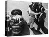 Giuseppe Farina and Alfa Romeo 159, French Grand Prix, Rheims, 1951-null-Stretched Canvas