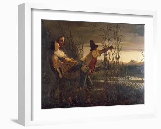 Giuseppe Garibaldi and Major Leggero-null-Framed Giclee Print