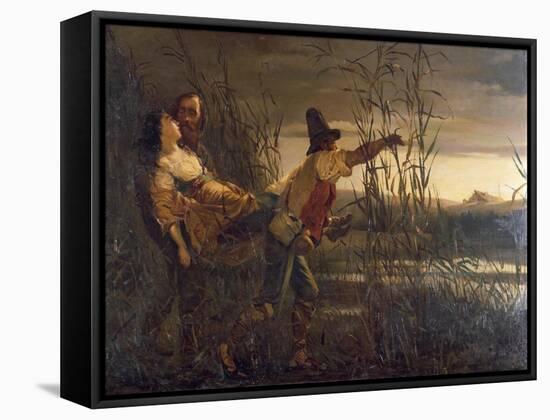 Giuseppe Garibaldi and Major Leggero-null-Framed Stretched Canvas