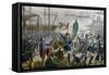 Giuseppe Garibaldi Coming Ashore in Sicily on May 11, 1860, Expedition of Thousand, Italy-null-Framed Stretched Canvas