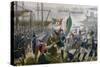 Giuseppe Garibaldi Coming Ashore in Sicily on May 11, 1860, Expedition of Thousand, Italy-null-Stretched Canvas