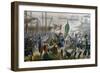 Giuseppe Garibaldi Coming Ashore in Sicily on May 11, 1860, Expedition of Thousand, Italy-null-Framed Giclee Print