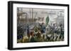 Giuseppe Garibaldi Coming Ashore in Sicily on May 11, 1860, Expedition of Thousand, Italy-null-Framed Giclee Print