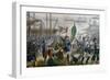 Giuseppe Garibaldi Coming Ashore in Sicily on May 11, 1860, Expedition of Thousand, Italy-null-Framed Giclee Print