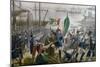 Giuseppe Garibaldi Coming Ashore in Sicily on May 11, 1860, Expedition of Thousand, Italy-null-Mounted Giclee Print