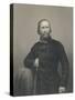 Giuseppe Garibaldi, Engraved by D.J Pound-Italian Photographer-Stretched Canvas