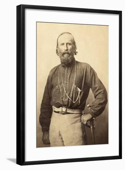 Giuseppe Garibaldi, from a 19th Century Photograph-null-Framed Photographic Print