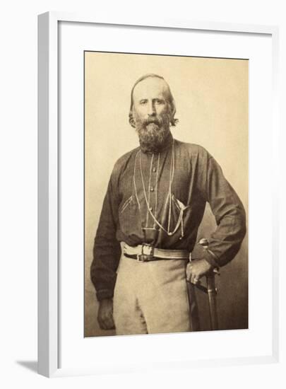 Giuseppe Garibaldi, from a 19th Century Photograph-null-Framed Photographic Print