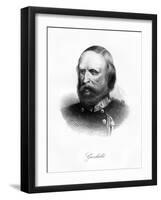 Giuseppe Garibaldi, Italian Patriot, 19th Century-J Hagger-Framed Giclee Print