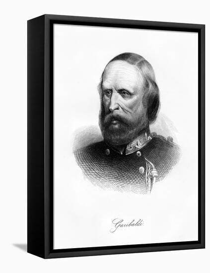 Giuseppe Garibaldi, Italian Patriot, 19th Century-J Hagger-Framed Stretched Canvas