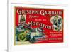 Giuseppe Garibaldi Macaroni Label - Philadelphia, PA-Lantern Press-Framed Premium Giclee Print