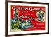 Giuseppe Garibaldi Macaroni Label - Philadelphia, PA-Lantern Press-Framed Premium Giclee Print