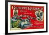 Giuseppe Garibaldi Macaroni Label - Philadelphia, PA-Lantern Press-Framed Premium Giclee Print