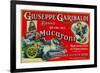 Giuseppe Garibaldi Macaroni Label - Philadelphia, PA-Lantern Press-Framed Art Print