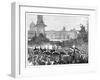 Giuseppe Garibaldi's Reception in Trafalgar Square, London, 1864-null-Framed Giclee Print