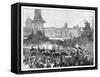 Giuseppe Garibaldi's Reception in Trafalgar Square, London, 1864-null-Framed Stretched Canvas
