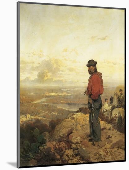 Giuseppe Garibaldi Stands Down in Capua, October 1860-Girolamo Induno-Mounted Giclee Print