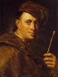 Self-Portrait in the Act of Painting, 1732-Giuseppe Ghislandi-Giclee Print