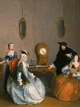 The Convent Parlour, C.1760-Giuseppe Gobbis-Stretched Canvas