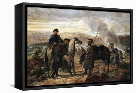 Giuseppe Landriani Wounded at Balaclava, October 1854-Sebastiano de Albertis-Framed Stretched Canvas