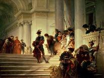 Cesare Borgia Leaving the Vatican-Giuseppe-lorenzo Gatteri-Framed Stretched Canvas