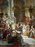 Goddess Minerva Awarding Prizes to the Arts, 1884-Giuseppe Mancinelli-Framed Giclee Print