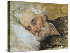 Giuseppe Mazzini Dying-Silvestro Lega-Stretched Canvas