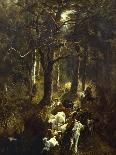 Self-Portrait in Forest of Fontainebleau-Giuseppe Palizzi-Giclee Print