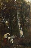 Self-Portrait in Forest of Fontainebleau-Giuseppe Palizzi-Giclee Print