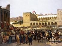 The Exit of Ruggero I, King of Sicily, from the Palazzo Reale-Giuseppe Sciuti-Giclee Print