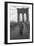 Giuseppe Ungaretti Walking on the Walkway of the Brooklyn Bridge-Mario de Biasi-Framed Premium Photographic Print