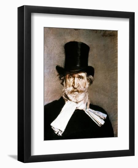 Giuseppe Verdi (1813-1901)-Giovanni Boldini-Framed Premium Giclee Print