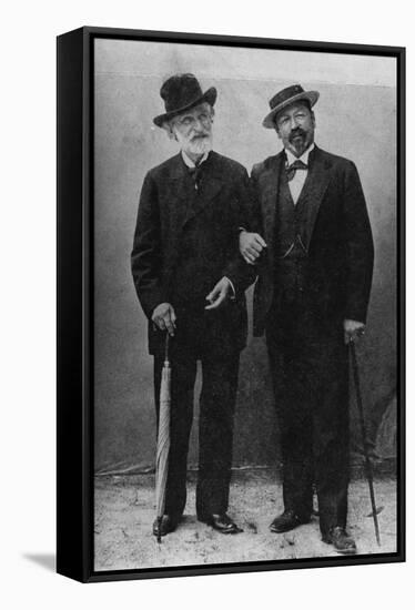 Giuseppe Verdi and Francesco Tamagno-null-Framed Stretched Canvas