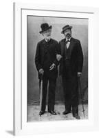 Giuseppe Verdi and Francesco Tamagno-null-Framed Photographic Print