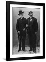 Giuseppe Verdi and Francesco Tamagno-null-Framed Photographic Print