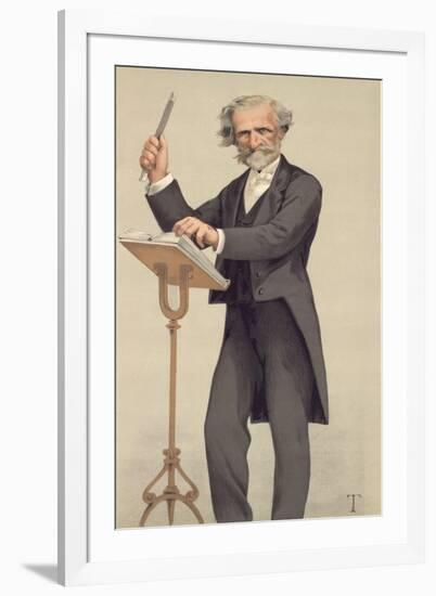 Giuseppe Verdi, Caricature from Vanity Fair-null-Framed Giclee Print