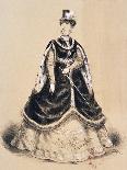 Costume Sketch for Role of Elisabetta for Premiere of Opera Don Carlos-Giuseppe Verdi-Giclee Print