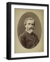 Giuseppe Verdi, Italian Composer, Late 19th Century-Frederick Mulnier-Framed Giclee Print