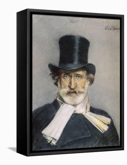 Giuseppe Verdi Italian Composer-Giovanni Boldini-Framed Stretched Canvas