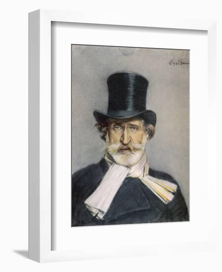 Giuseppe Verdi Italian Composer-Giovanni Boldini-Framed Photographic Print