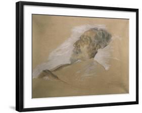 Giuseppe Verdi on His Deathbed-Adolfo Hohenstein-Framed Giclee Print