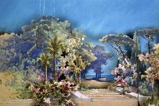 Set Design by Amable Petit and Eugene-Benoit Gardy Depicting Palace Gardens-Giuseppe Verdi-Giclee Print