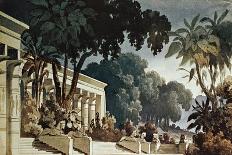 Set Design by Amable Petit and Eugene-Benoit Gardy Depicting Palace Gardens-Giuseppe Verdi-Giclee Print