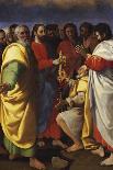 Christ's Charge to Saint Peter-Giuseppe Vermiglio-Stretched Canvas