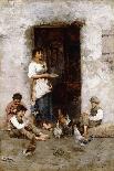 Mealtime; Il Pasto (Oil on Canvas)-Giuseppe Zannoni-Giclee Print