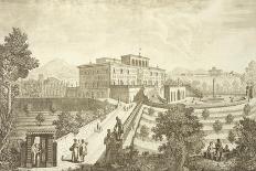 The Badia Fiorentina and the Palazzo Del Podesta in Piazza di San Firenze, circa 1754-Giuseppe Zocchi-Giclee Print