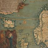 Map of Iceland, Scotland, Norway and Sweden-Giustino Menescardi-Mounted Giclee Print