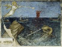 Lot's Wife Leaves Sodom-Giusto De' Menabuoi-Stretched Canvas